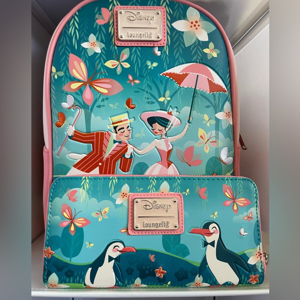 NWT Mary Poppins Loungefly Backpack with Wallet